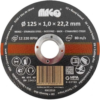 Magg Řezný kotouč 125 x 1,0 x 22,2 mm RN12510