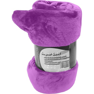 Bazyl cz Mikroflanelová deka Super Soft Levandulová 200x230
