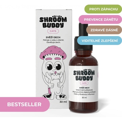 Shroom Buddy Cats svěží dech 30 ml – Hledejceny.cz