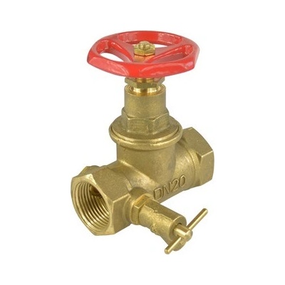 KLUM Priamy ventil 1" s odvodnením