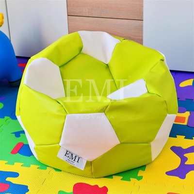 EMI futbalová lopta malá limetkovo-biela