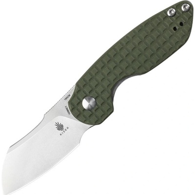 Kizer October Mini Liner Lock Knife Green G-10 - V2569C1