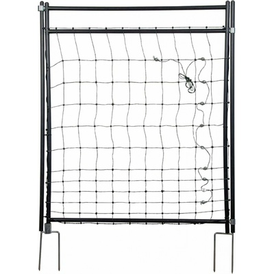 Branka k síti pro elektrický ohradník, výška 110 cm, šířka 86 cm, s kabelem pro podzemní propojení