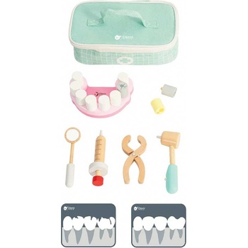Classic World Детски дървен комплект - Малкия зъболекар (cw50556)