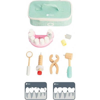 Classic World Детски дървен комплект - Малкия зъболекар (cw50556)
