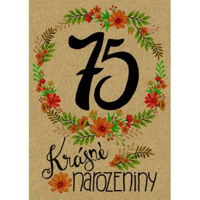 Baloušek BeBechy - přání 75, A6, kraftový papír