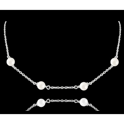 Minet Stříbrný s přírodními perlami JMAS7029SN45 – Zbozi.Blesk.cz