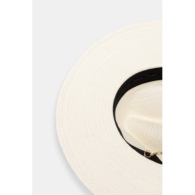 LE SH KA headwear LE SH KA сламена шапка дамска от сплетена материя (WhitePanamaFedora)