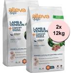 Alleva HOLISTIC кучешка агнешко и еленско месо възрастни мини 2 x 12 кг