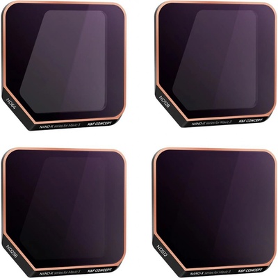 K&F Concept Sada 4 šedých neutrálních ů K&F pro DJI Mavic 3 / Mavic 3 Cine ND64, 128, 256, 512