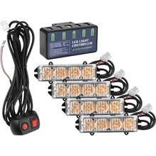 Carmotion Výstražné LED světlo, oranžové, set 4 ks