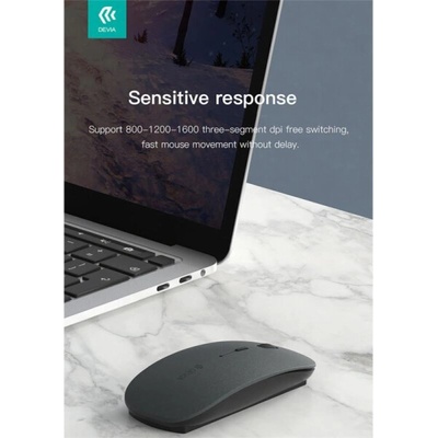 Devia Lingo Series 2.4G+Wireless Dual Mode Mouse - Gray 6938595379710