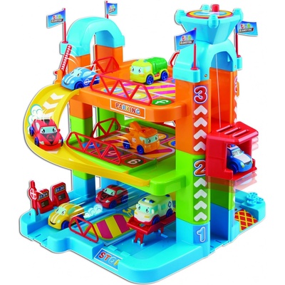 Alltoys Tiny Teamsterz garáž + 1 autíčka