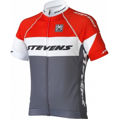Stevens EQUIPE ŠEDO/ČERVE/BÍLÁ KRÁTKÝ RUKÁV