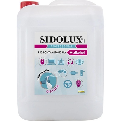 Sidolux Professional k udržení hygienické čistoty s alkoholem, dům a auto, 5000 ml