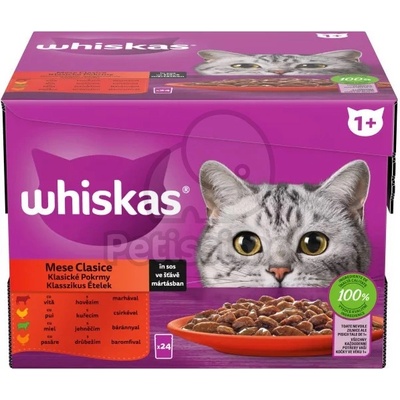 Whiskas Classic селекция пауч за котки 24 x 85 г - в сос