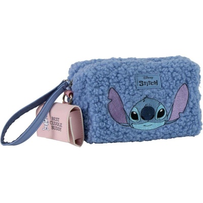 Cerdá kosmetická taška chlupatá s růžovou kapsičkou Stitch