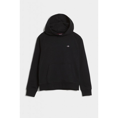 Gant Shield Hoodie čierna