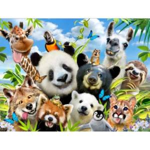 Educa - Puzzle Llama drama Selfie - 1 000 piese