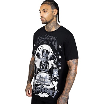 KILLSTAR Мъжка тениска KILLSTAR - Go Team Satan - Black - KSRA013608