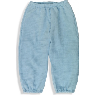 ESITO Dětské mušelínové kalhoty Luca Blue modrá