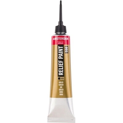 Amsterdam Relief Paint 20 ml | světle zlatá