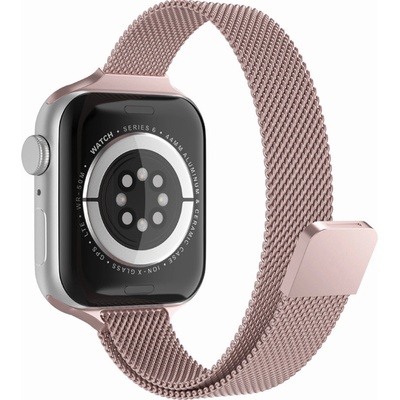 Techsuit Remienok na hodinky W034 - Apple Watch 1/2/3/4/5/6/7/8/SE/SE 2 38/40/41 mm - Ružový KF239495