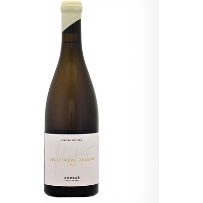 Korbaš Rodinné vinárstvo Veltlínske zelené Limited edition suché biele 2019 13% 0,75 l (čistá fľaša)