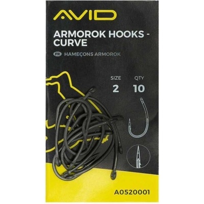 AVID CARP Шаранджийски куки avid armorok hooks curve - 10 бр в опаковка (a052000x)