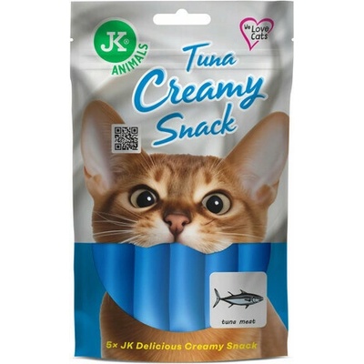 JK Animals krém pro kočky tuňákový 5 x 15 g – Zboží Mobilmania