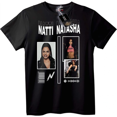 NOONEBRAND Тениска Natti Natasha Музика - 2XL, Black