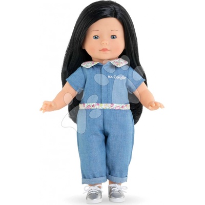 Corolle Perrine Ma čierne vlasy a modré klipkajúce oči 36 cm