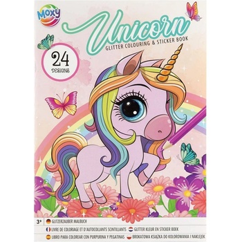 Moxy Книжка за оцветяване, със стикери, 24 дизайна, асорти (5525100167)