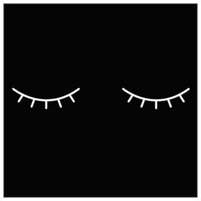 Plakát čtverec Ikea kompatibilní sleepy eyes