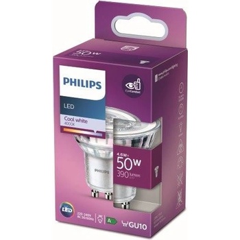 Philips žárovka LED bodová, 4,6W, GU10, studená bílá