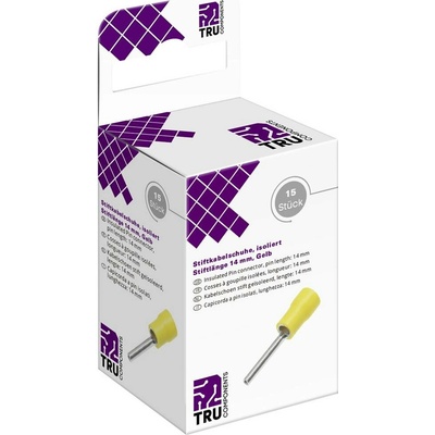 TRU COMPONENTS T2010C362 káblová koncovka 4.0 mm² 6.0 mm² čiastočne izolované žltá 15 ks