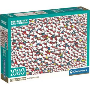 Clementoni Пъзел Clementoni от 1000 части - Хелоу Кити (37119)