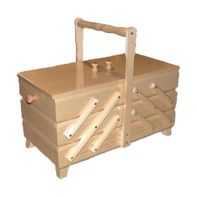 Kazeta na šití rozkládací hladká velká přírodní – Zboží Mobilmania