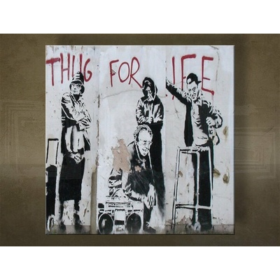 Obraz na plátne Street ART – Banksy - 30x30 cm