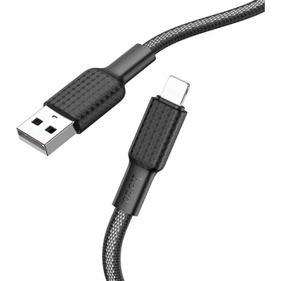 hoco. iPhone 14 Pro / 14 Plus / 14 HOCO X69 кабел за данни USB - Lightning, 100 cm, ЧЕРЕН/БЯЛ X69_USB_LIGHTNING_BW (X69_USB_LIGHTNING_BW)
