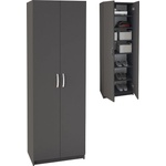 TopMebel Шкаф за обувки Renso TopMebel меламин с 2 врати в антрацит 59, 8x37, 8x178, 5cm