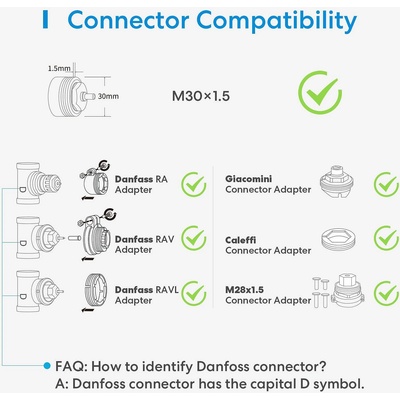 Meross Add-on смарт термостат за радиатор Meross Valve (MTS150)