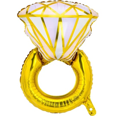 PartyDeco Балон от фолио - Пръстен 60 х 95см