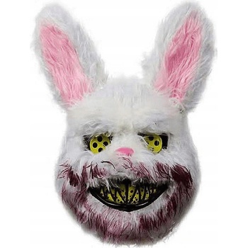 Korbi Plastová maska Vrah králikov Strašidelný králik Halloween