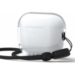 Elago Силиконов (TPU) калъф с връзка за Apple AirPods Pro 3 (прозрачен) - Elago Clear Strap Case (EAPP3CL-STRAP-TR)