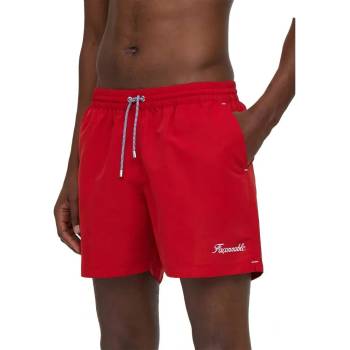 Faconnable Бански гащета Façonnable Logo Solid swimming shorts - Red (Pepper Red)