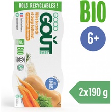 Good Gout Bio Pyré z maslovej tekvice a mrkvy 2 x 190 g
