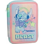  Ученически несесер с две отделения и съдържание Stitch Having a Blast (342-01100)