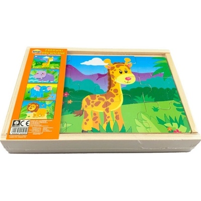 Dromader puzzle Zoo 4 zvieratá