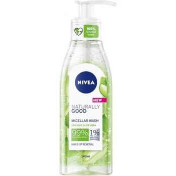 Image 1 of Nivea Naturally Good Мицеларен измиващ гел 140мл
